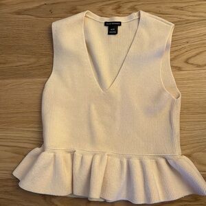 Club Monaco Merino Wool Peplum Top